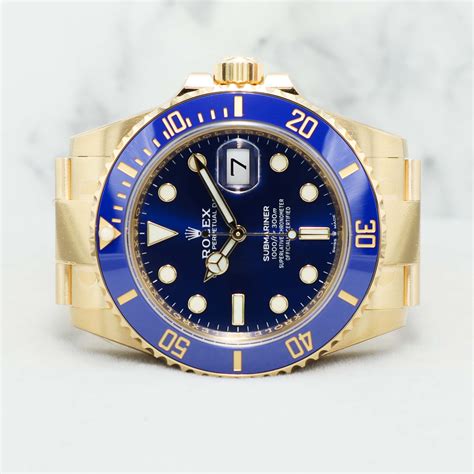 rolex bluesy gold